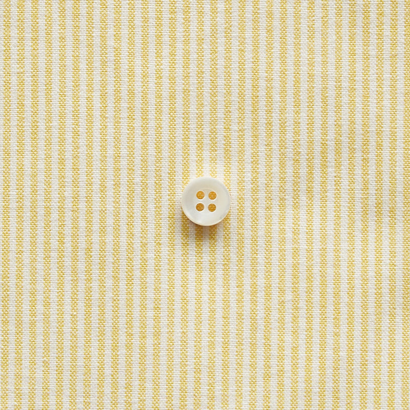 綿ポリダンガリー ストライプ#柄の大きさ_1.5mm#カラー_#104 イエロー