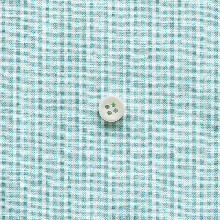 綿ポリダンガリー ストライプ#柄の大きさ_1.5mm#カラー_#105 ミントグリーン