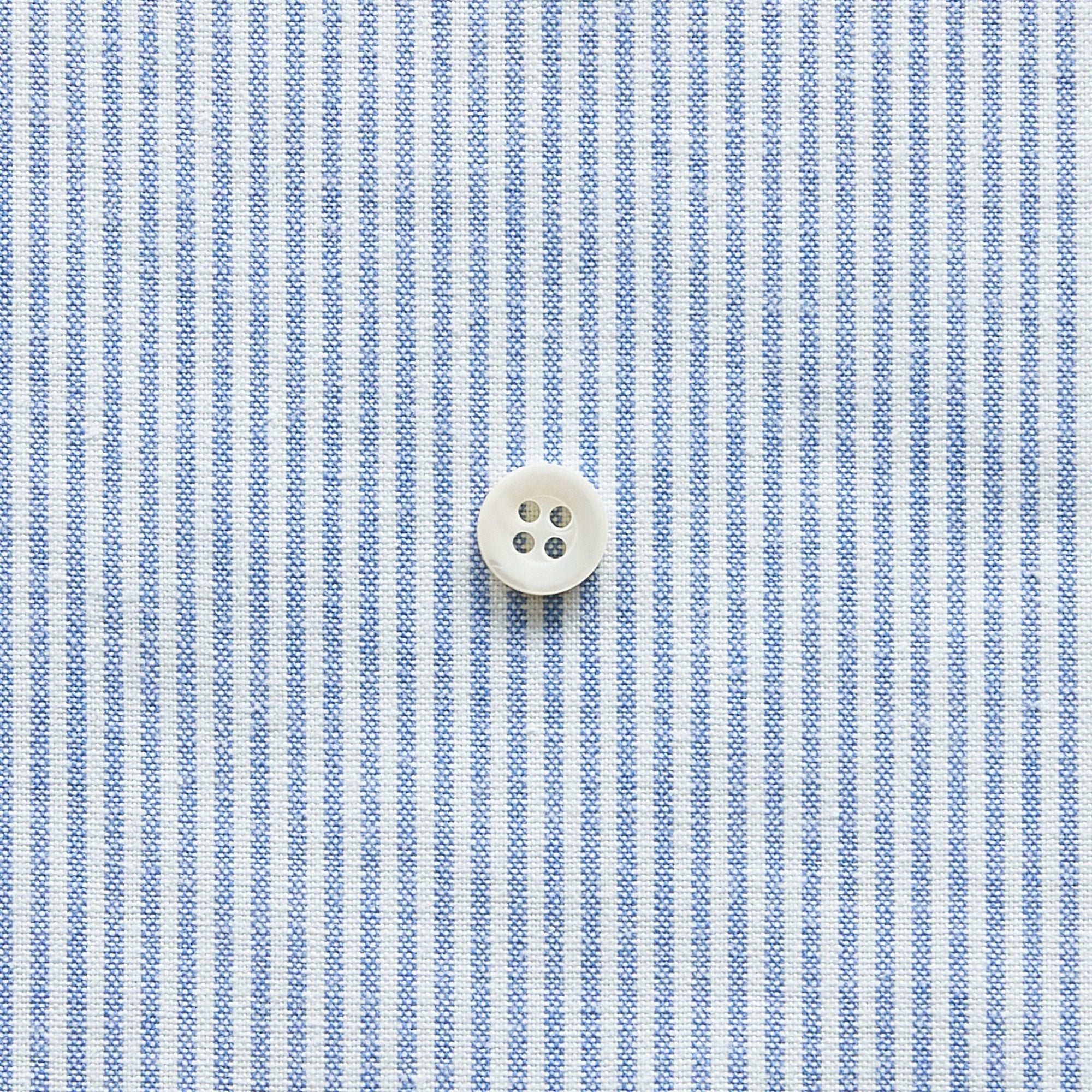 綿ポリダンガリー ストライプ#柄の大きさ_1.5mm#カラー_#106 マリンブルー