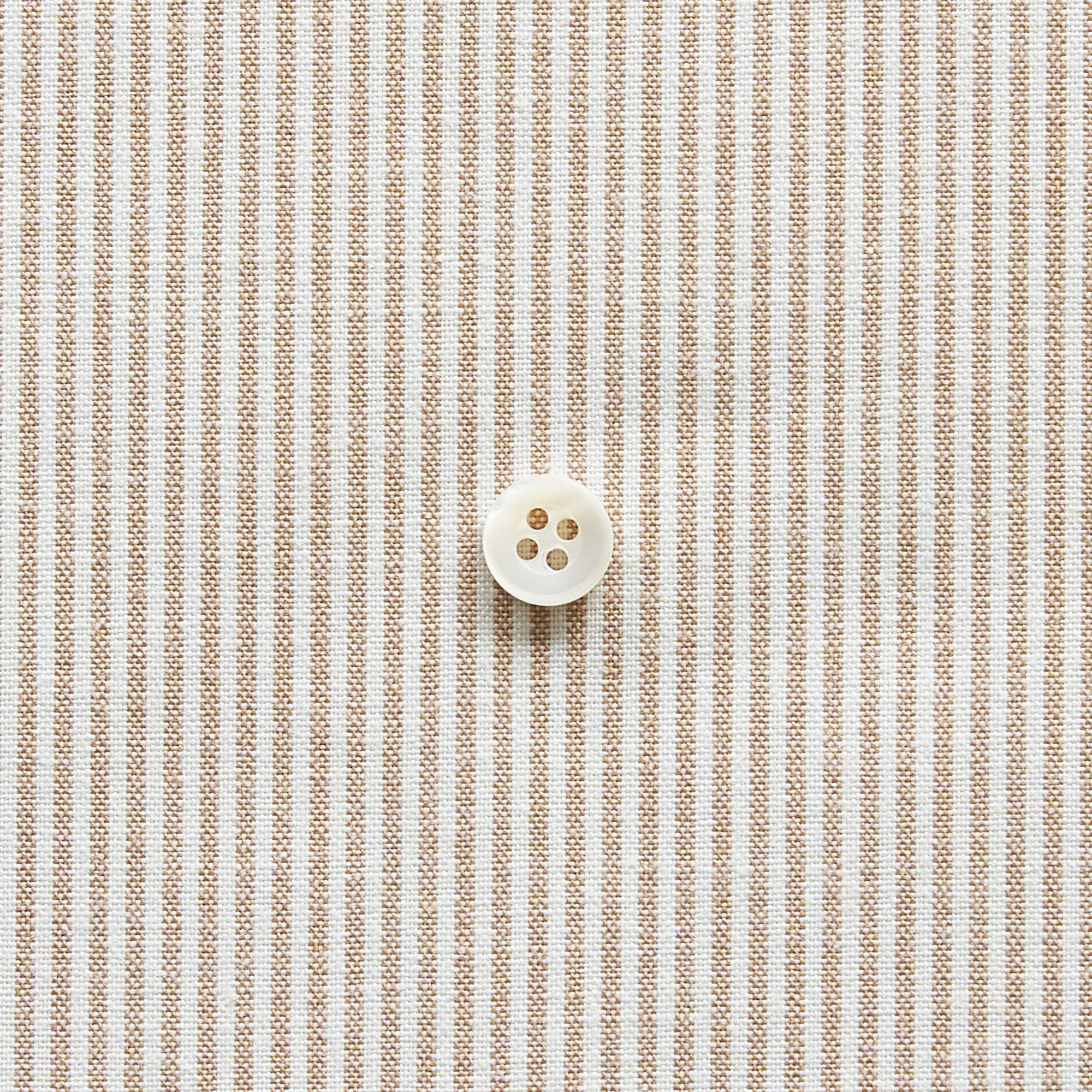 綿ポリダンガリー ストライプ#柄の大きさ_1.5mm#カラー_#107 ベージュ