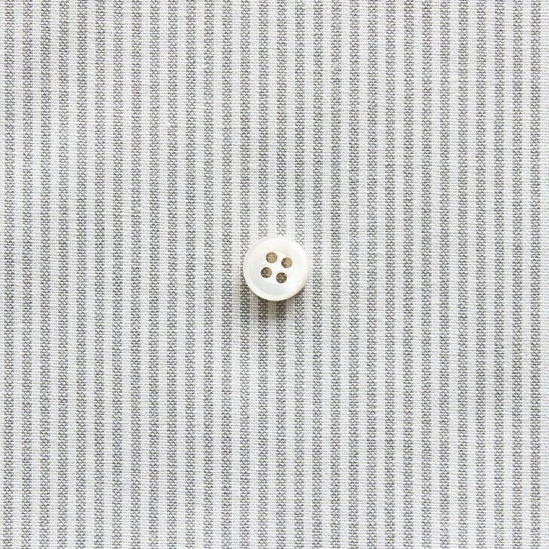 綿ポリダンガリー ストライプ#柄の大きさ_1.5mm#カラー_#108 グレー