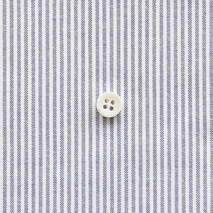 綿ポリダンガリー ストライプ#柄の大きさ_1.5mm#カラー_#110 パープル