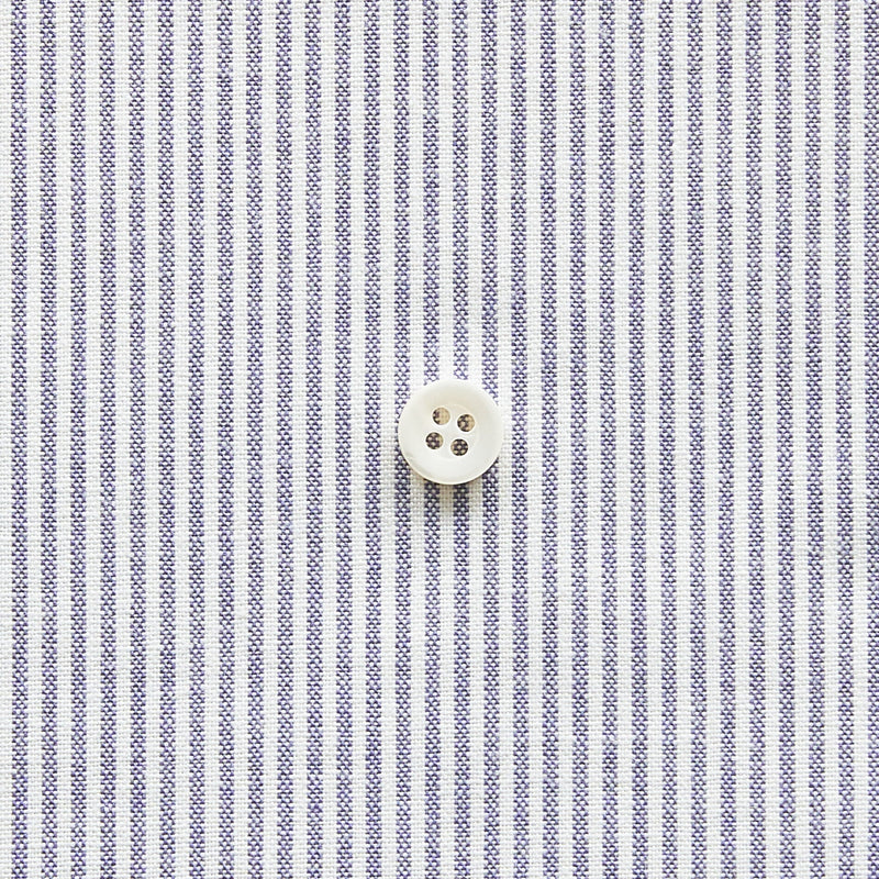 綿ポリダンガリー ストライプ#柄の大きさ_1.5mm#カラー_#110 パープル
