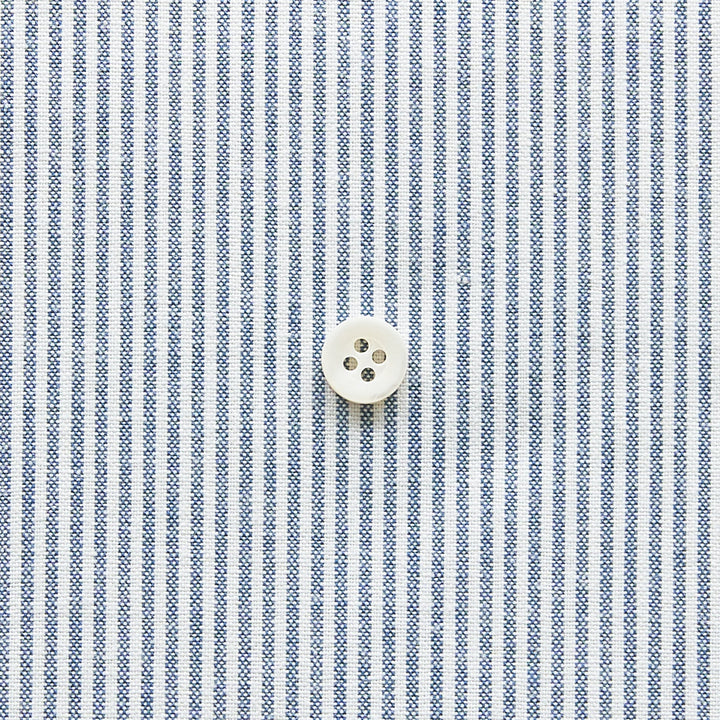 綿ポリダンガリー ストライプ#柄の大きさ_1.5mm#カラー_#119 ネイビー