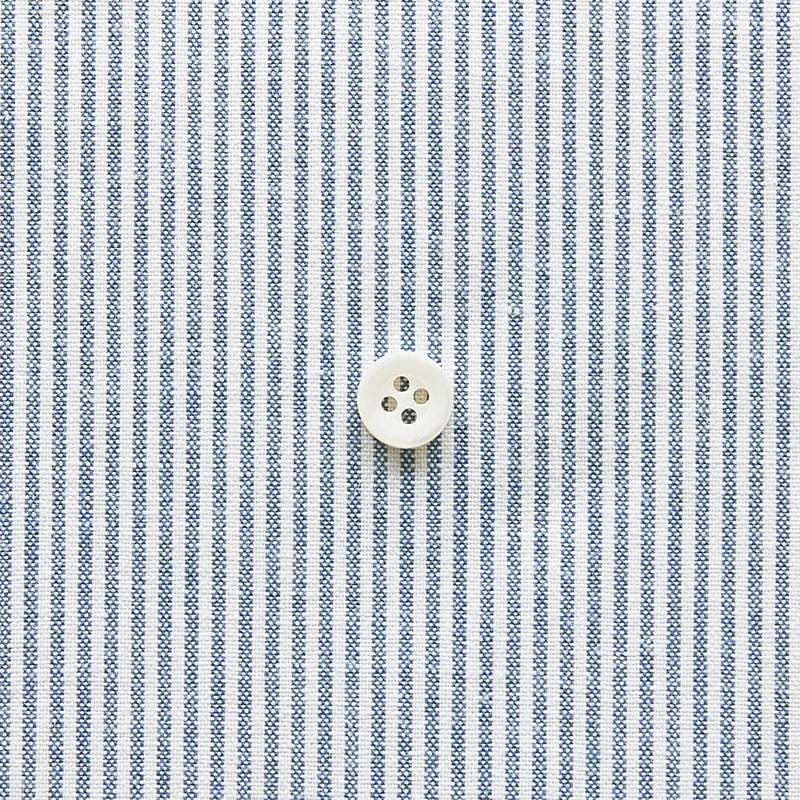 綿ポリダンガリー ストライプ#柄の大きさ_1.5mm#カラー_#119 ネイビー