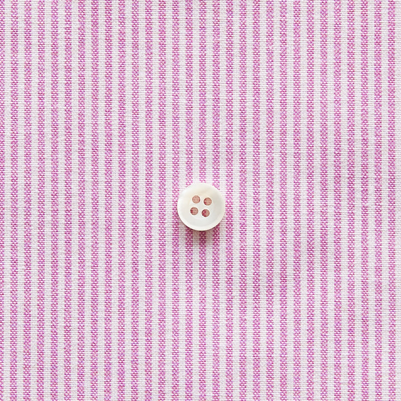 綿ポリダンガリー ストライプ#柄の大きさ_1.5mm#カラー_#121 ラズベリー