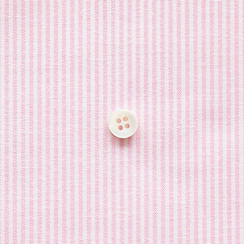 綿ポリダンガリー ストライプ#柄の大きさ_1.5mm#カラー_#122 コスモスピンク