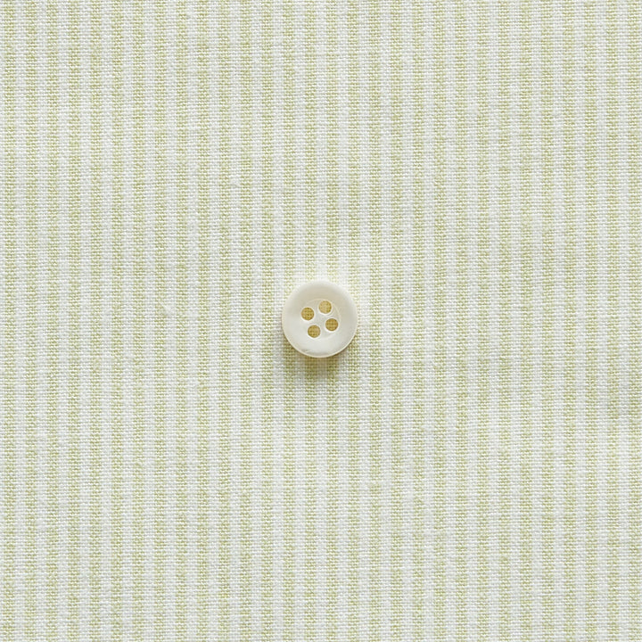綿ポリダンガリー ストライプ#柄の大きさ_1.5mm#カラー_#125 サラダグリーン