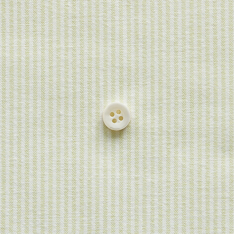 綿ポリダンガリー ストライプ#柄の大きさ_1.5mm#カラー_#125 サラダグリーン