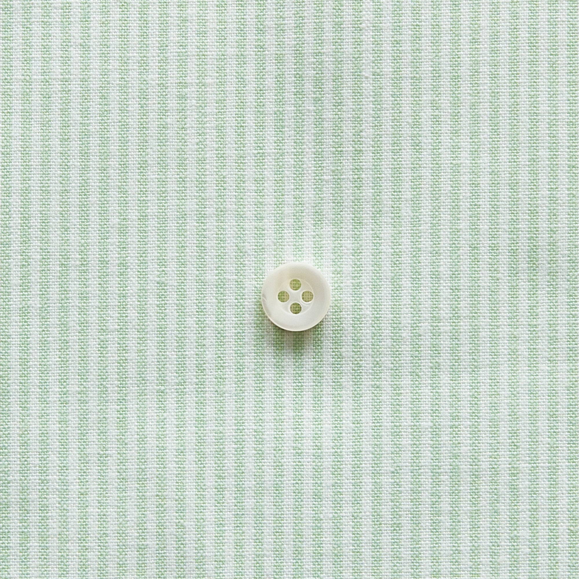 綿ポリダンガリー ストライプ#柄の大きさ_1.5mm#カラー_#126 スプリンググリーン