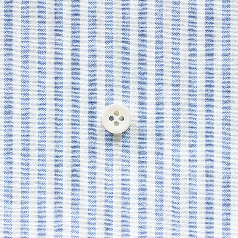 綿ポリダンガリー ストライプ#柄の大きさ_3mm#カラー_#106 マリンブルー