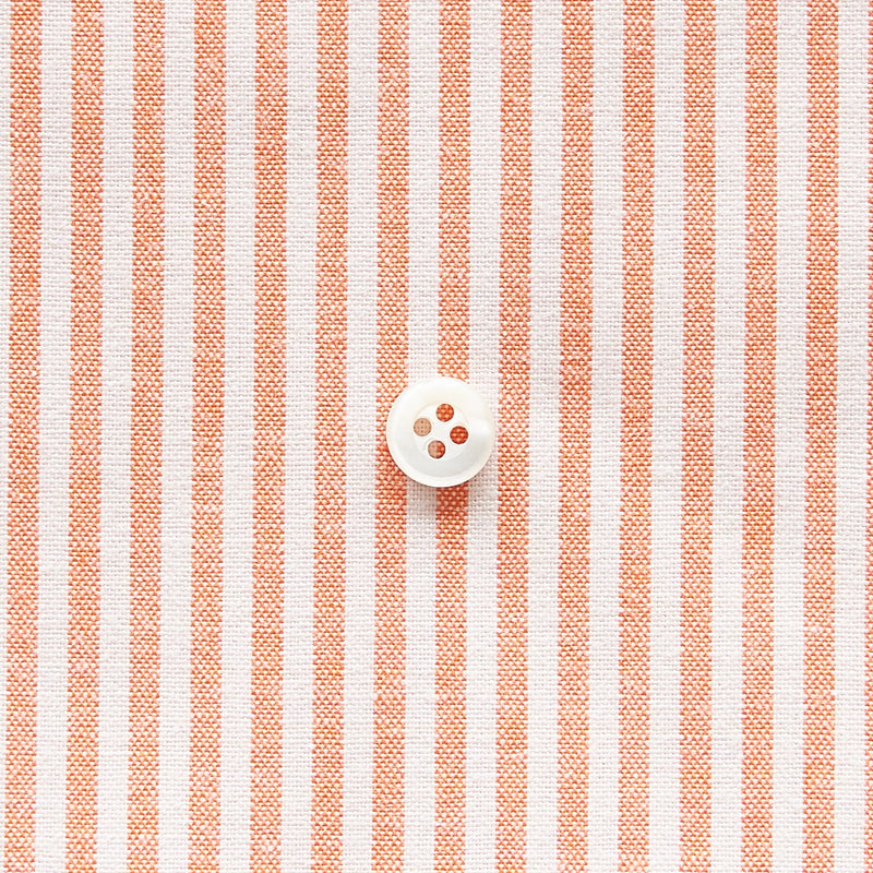 綿ポリダンガリー ストライプ#柄の大きさ_3mm#カラー_#114 オレンジ
