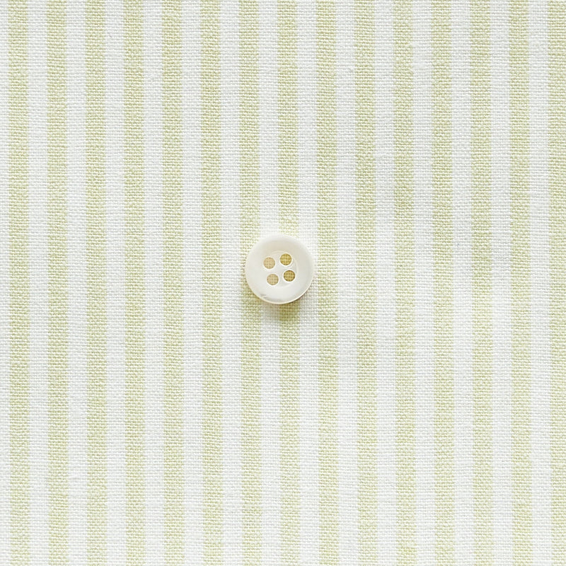 綿ポリダンガリー ストライプ#柄の大きさ_3mm#カラー_#125 サラダグリーン