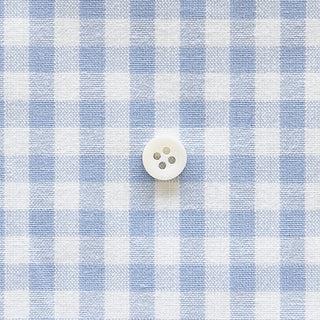 綿ポリダンガリー ギンガムチェック#柄の大きさ_5mm#カラー_#103 みずいろ
