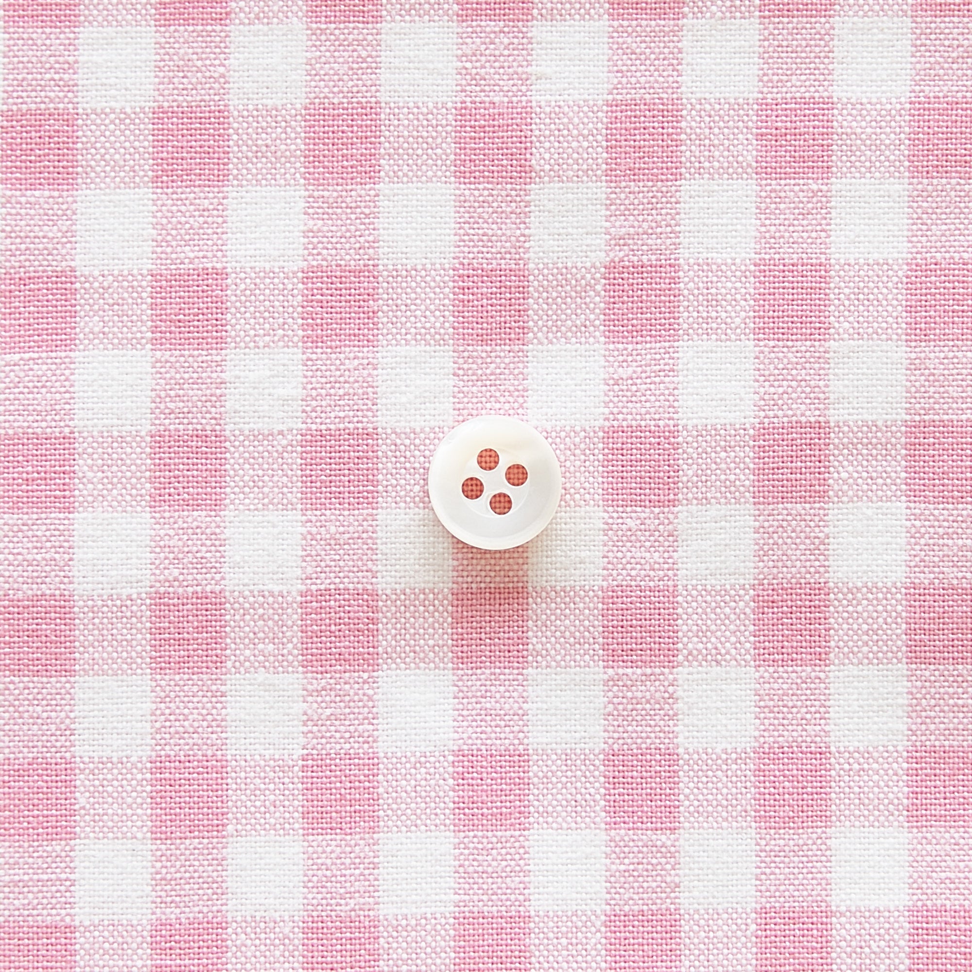 綿ポリダンガリー ギンガムチェック#柄の大きさ_5mm#カラー_#109 ピンク