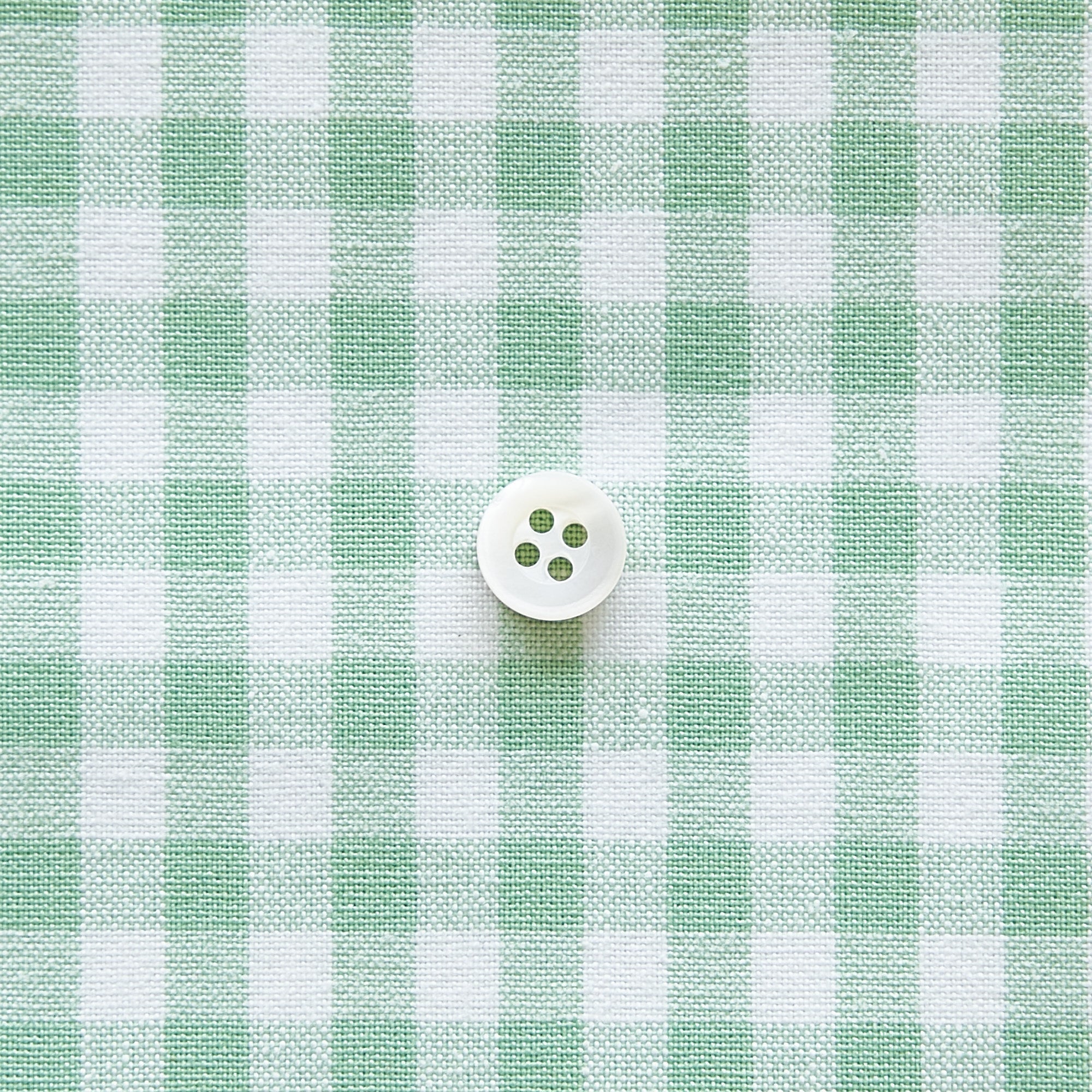 綿ポリダンガリー ギンガムチェック#柄の大きさ_5mm#カラー_#126 スプリンググリーン