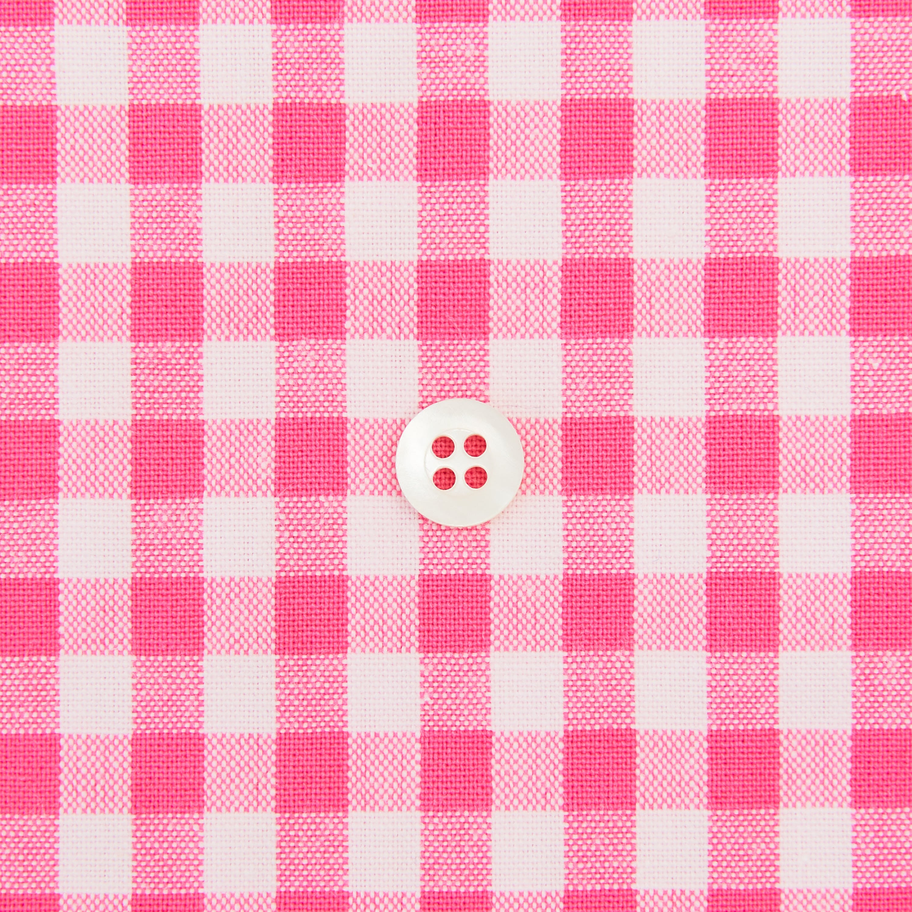 綿ポリダンガリー ギンガムチェック#柄の大きさ_5mm#カラー_#222 チェリーピンク