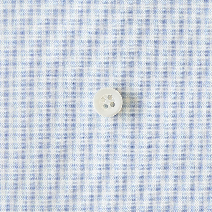 綿ポリダンガリー ギンガムチェック#柄の大きさ_1.5mm#カラー_#103 みずいろ