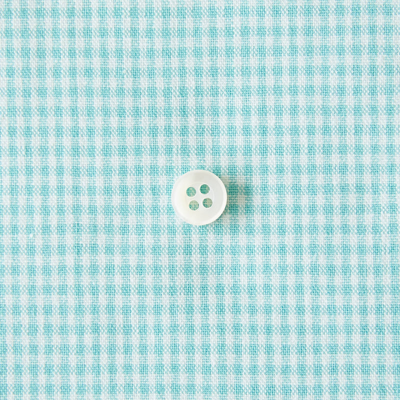 綿ポリダンガリー ギンガムチェック#柄の大きさ_1.5mm#カラー_#105 ミントグリーン