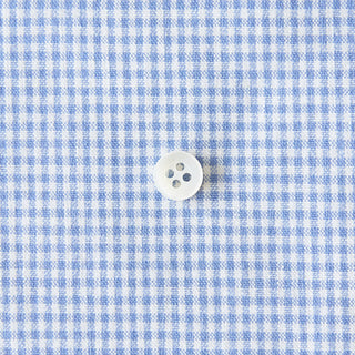 綿ポリダンガリー ギンガムチェック#柄の大きさ_1.5mm#カラー_#106 マリンブルー