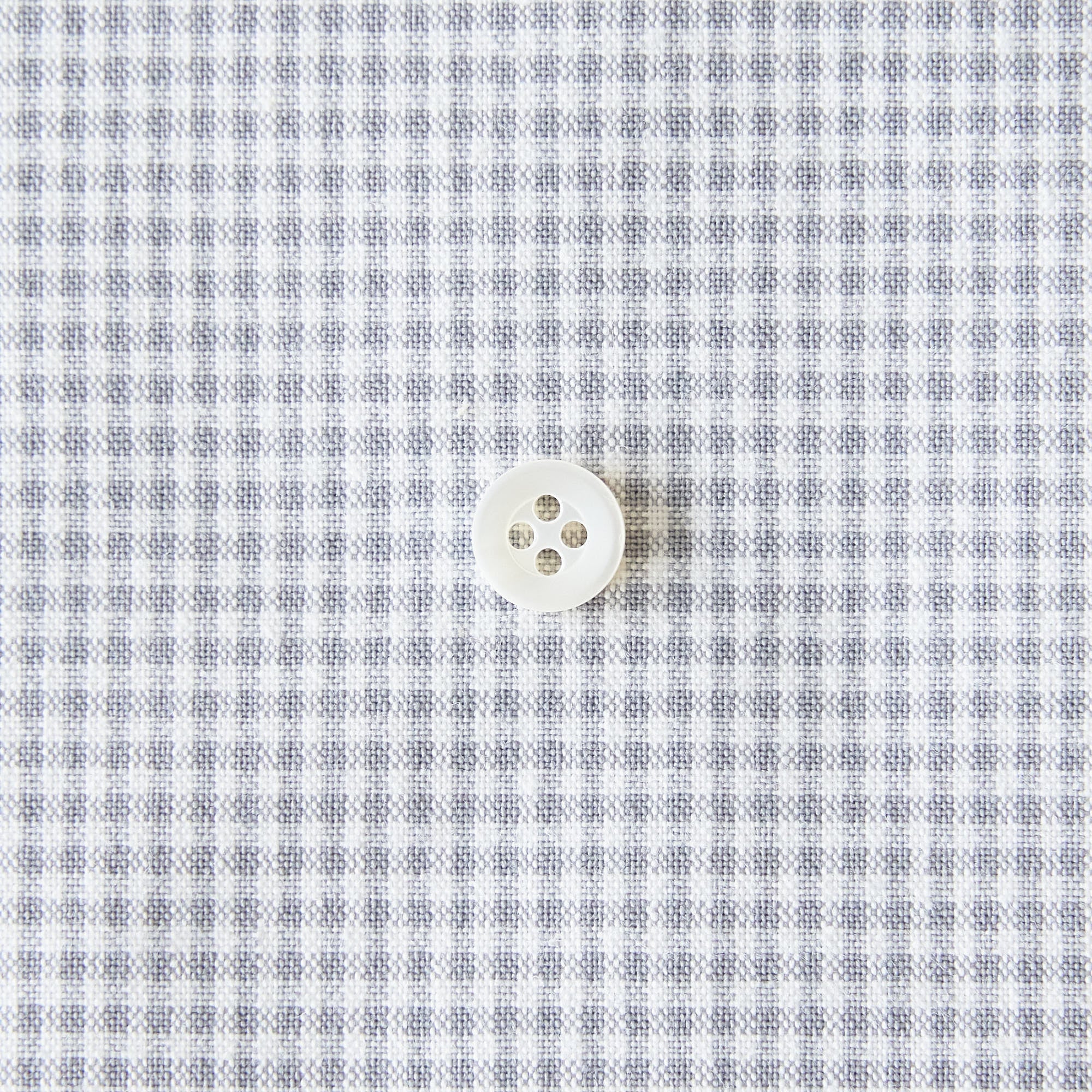 綿ポリダンガリー ギンガムチェック#柄の大きさ_1.5mm#カラー_#108 グレー