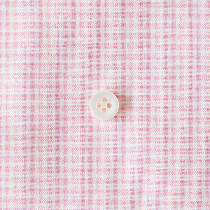 綿ポリダンガリー ギンガムチェック#柄の大きさ_1.5mm#カラー_#109 ピンク