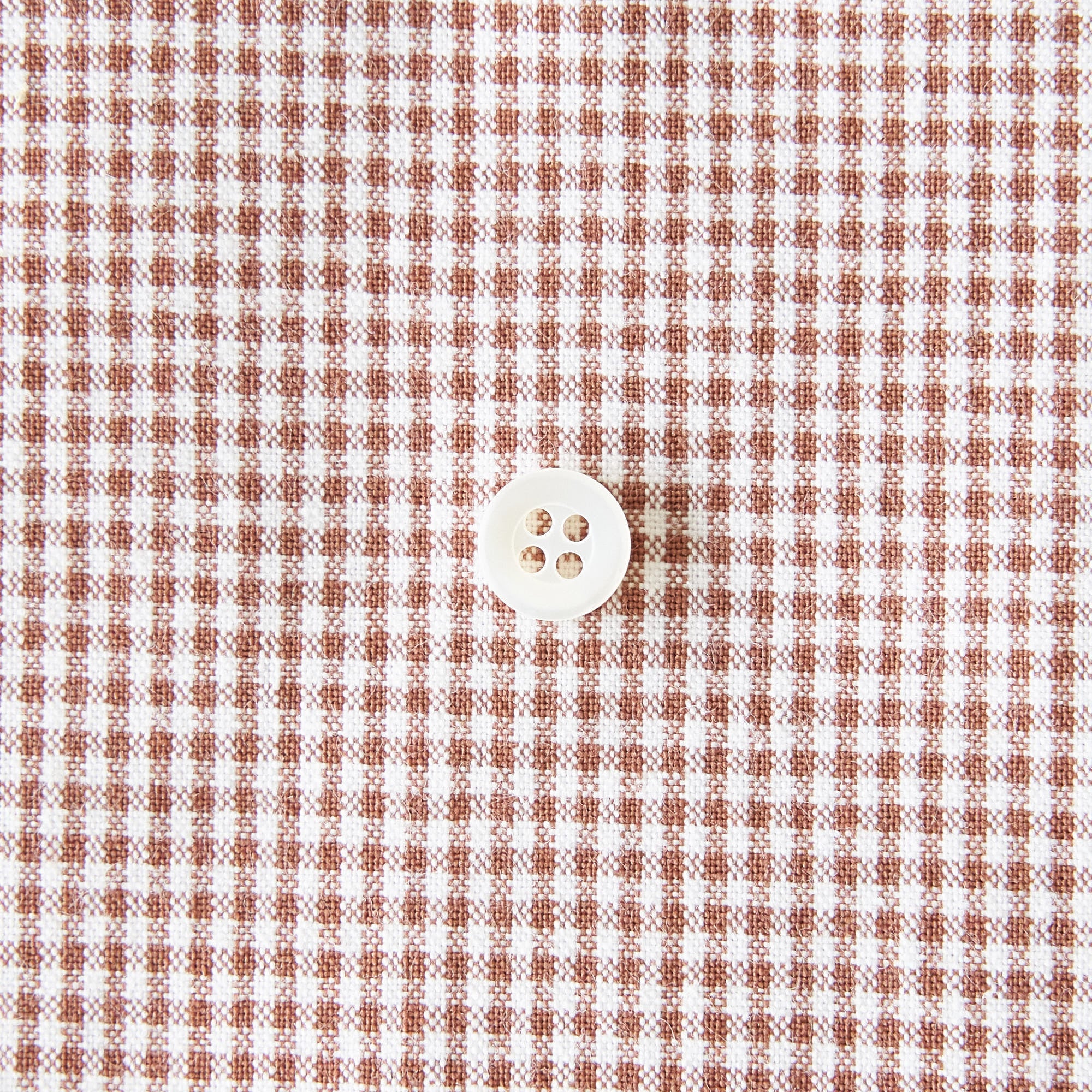 綿ポリダンガリー ギンガムチェック#柄の大きさ_1.5mm#カラー_#116 ココア