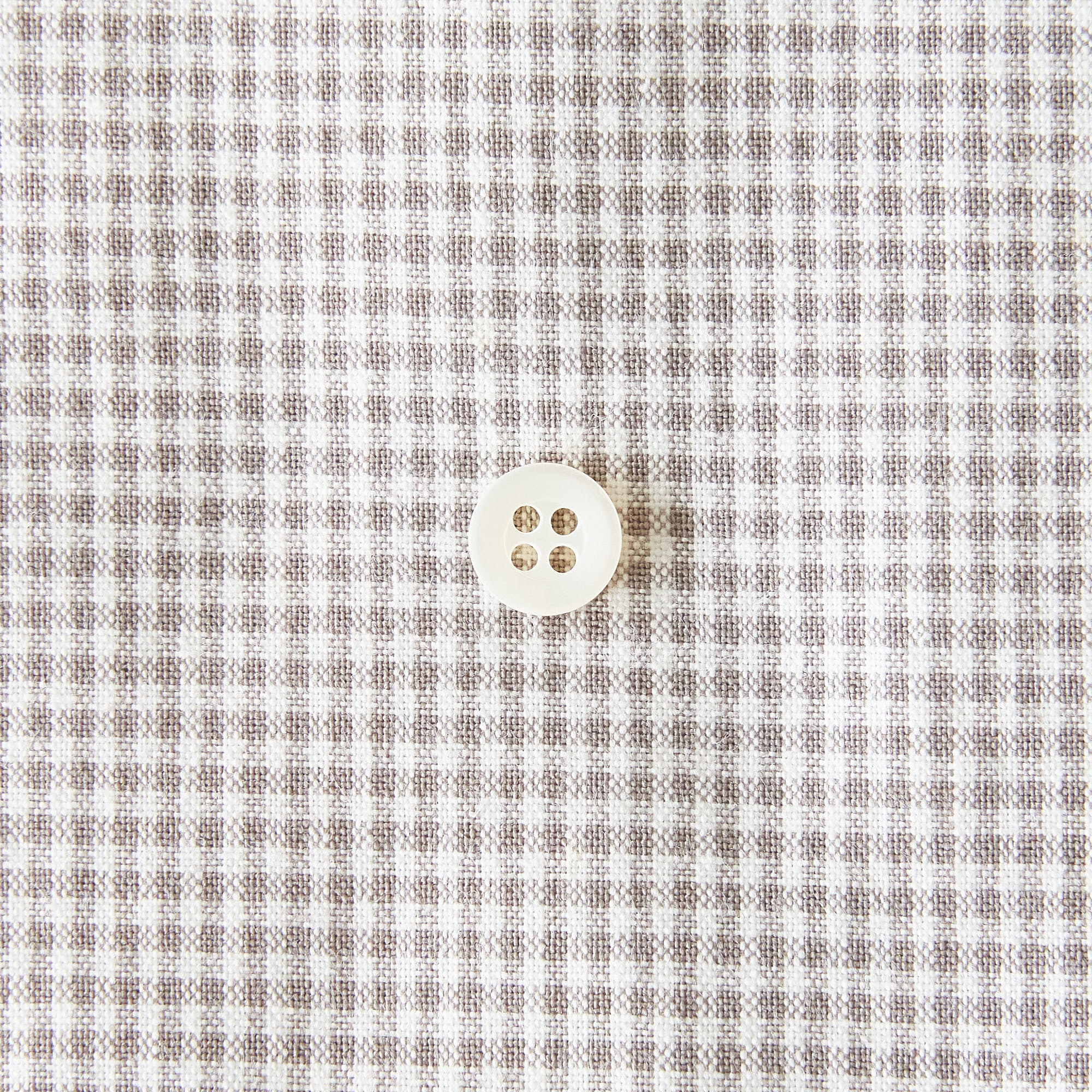 綿ポリダンガリー ギンガムチェック#柄の大きさ_1.5mm#カラー_#213 グレージュ
