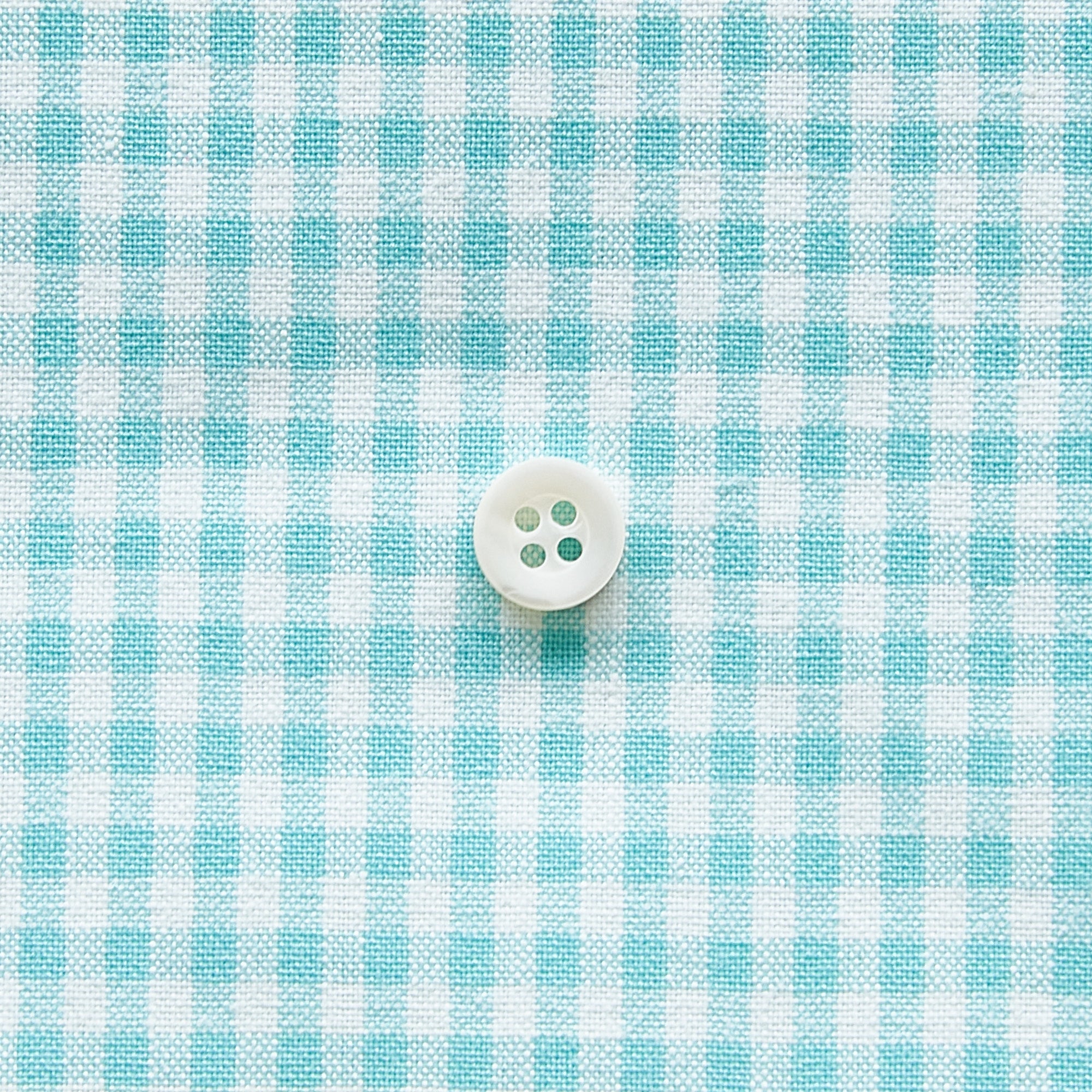 綿ポリダンガリー ギンガムチェック#柄の大きさ_3mm#カラー_#105 ミントグリーン