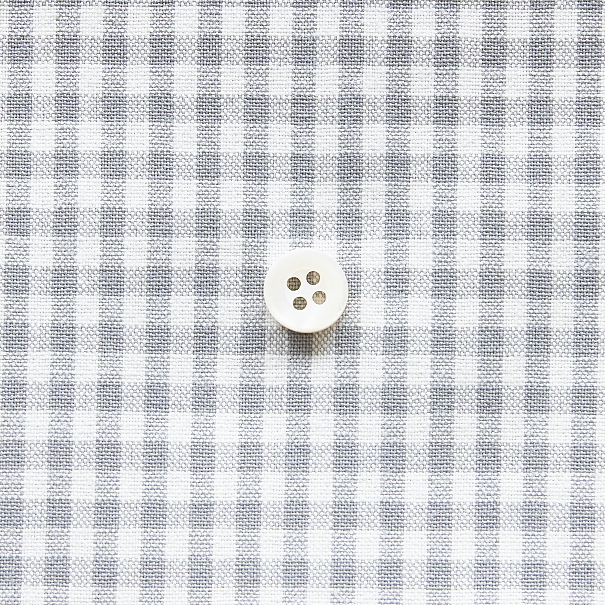 綿ポリダンガリー ギンガムチェック#柄の大きさ_3mm#カラー_#108 グレー