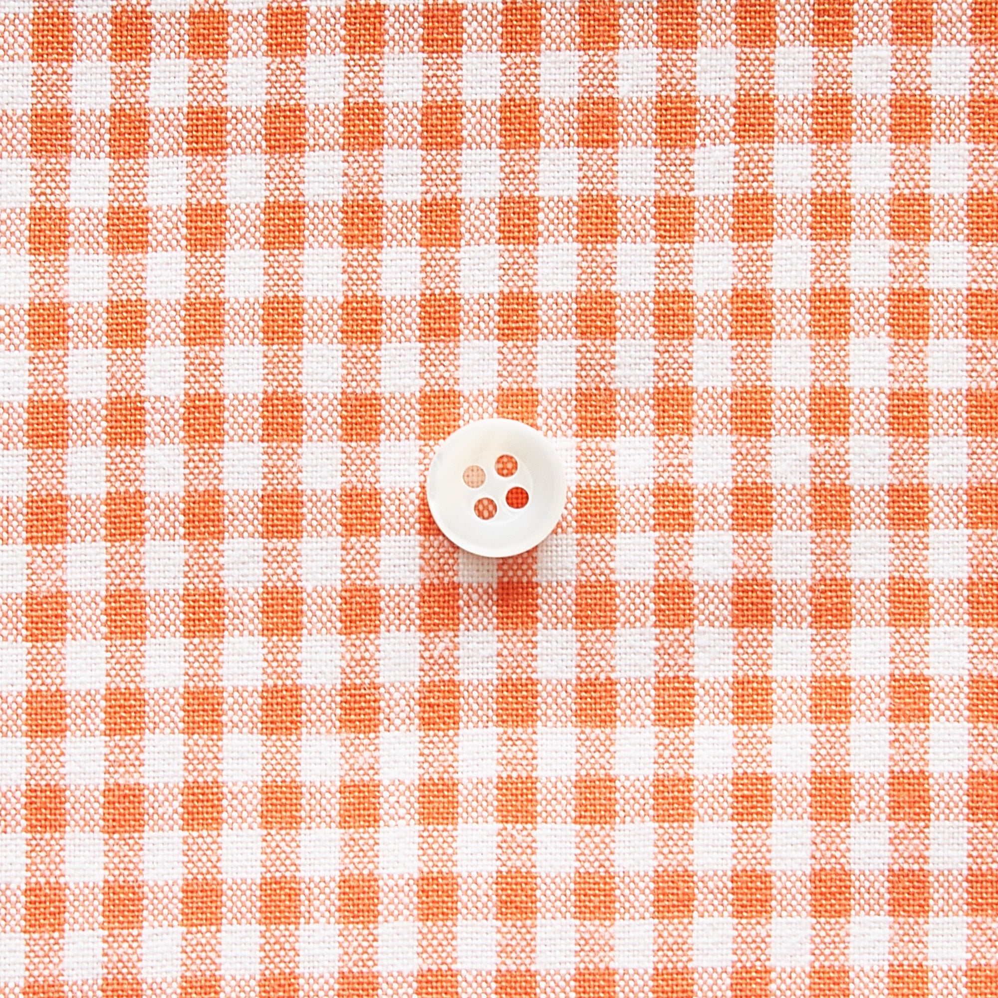 綿ポリダンガリー ギンガムチェック#柄の大きさ_3mm#カラー_#114 オレンジ