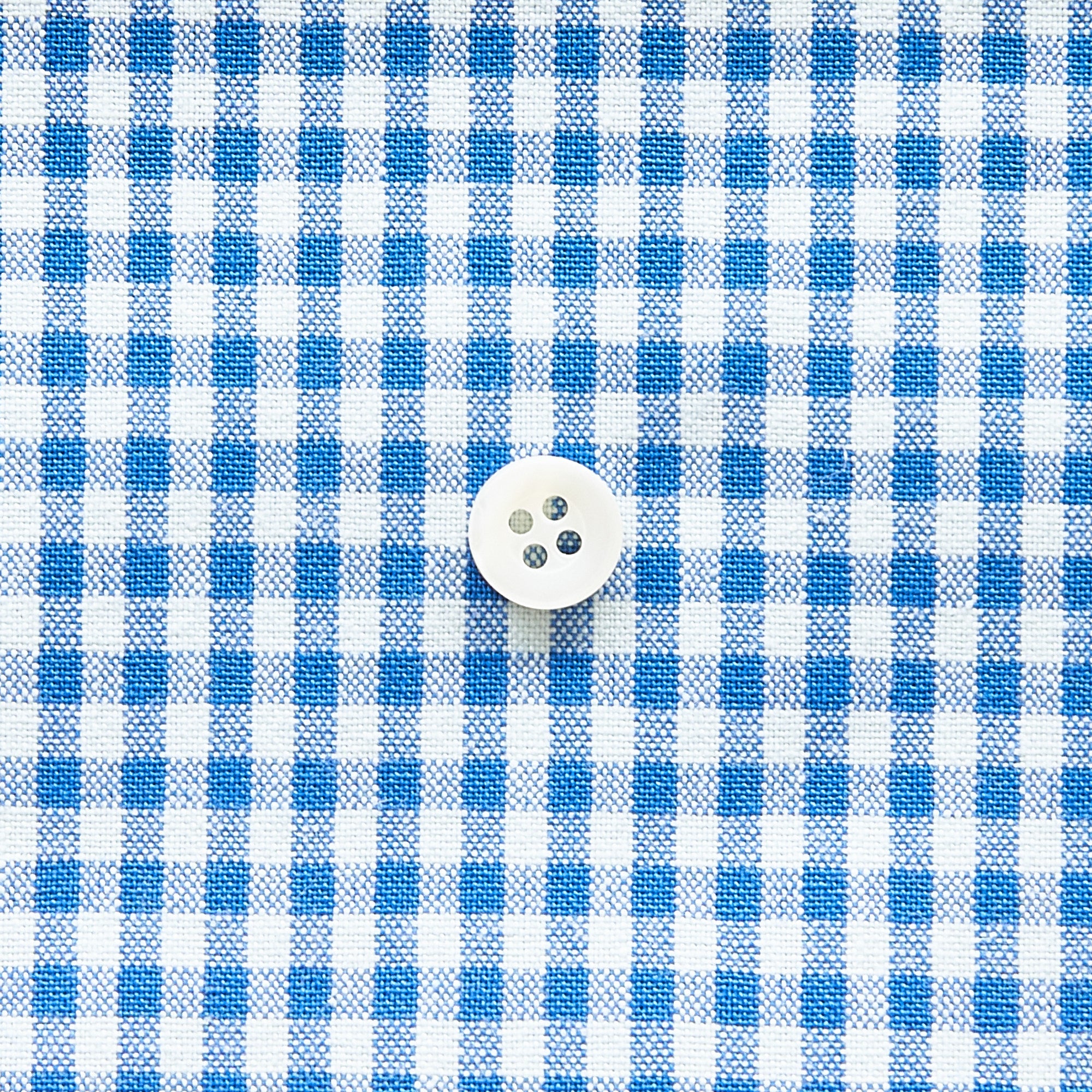 綿ポリダンガリー ギンガムチェック#柄の大きさ_3mm#カラー_#118 ブルー