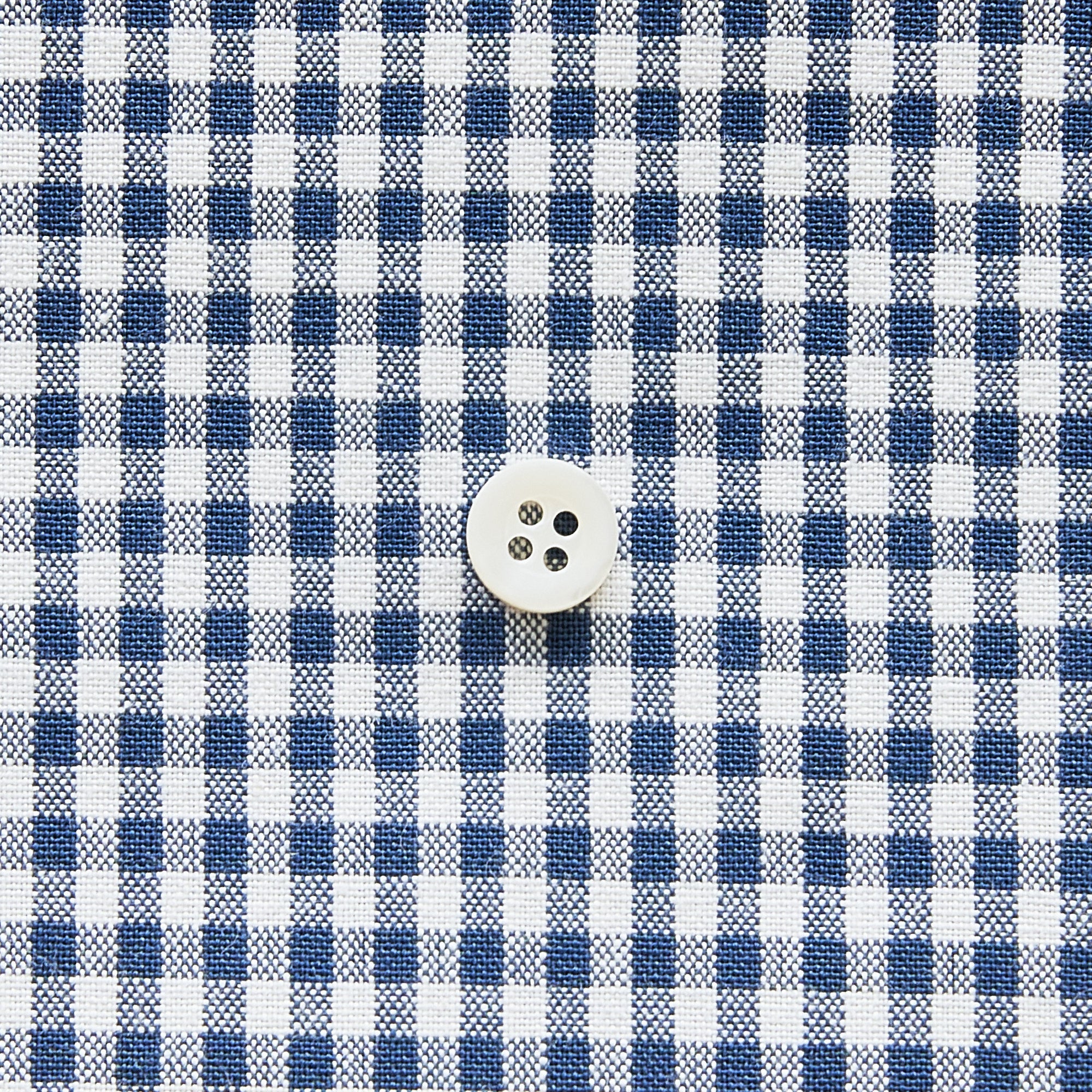 綿ポリダンガリー ギンガムチェック#柄の大きさ_3mm#カラー_#119 ネイビー