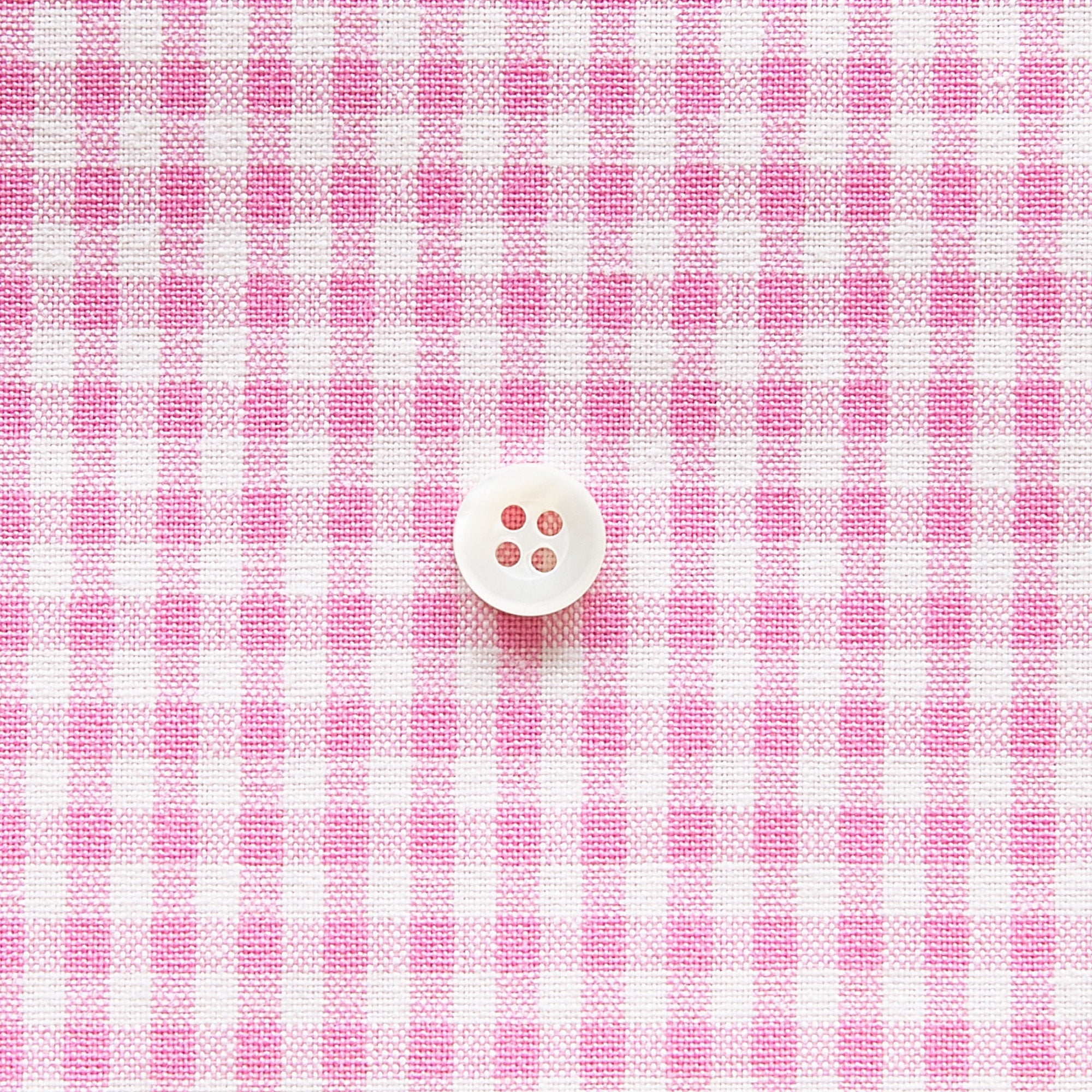 綿ポリダンガリー ギンガムチェック#柄の大きさ_3mm#カラー_#122 コスモスピンク