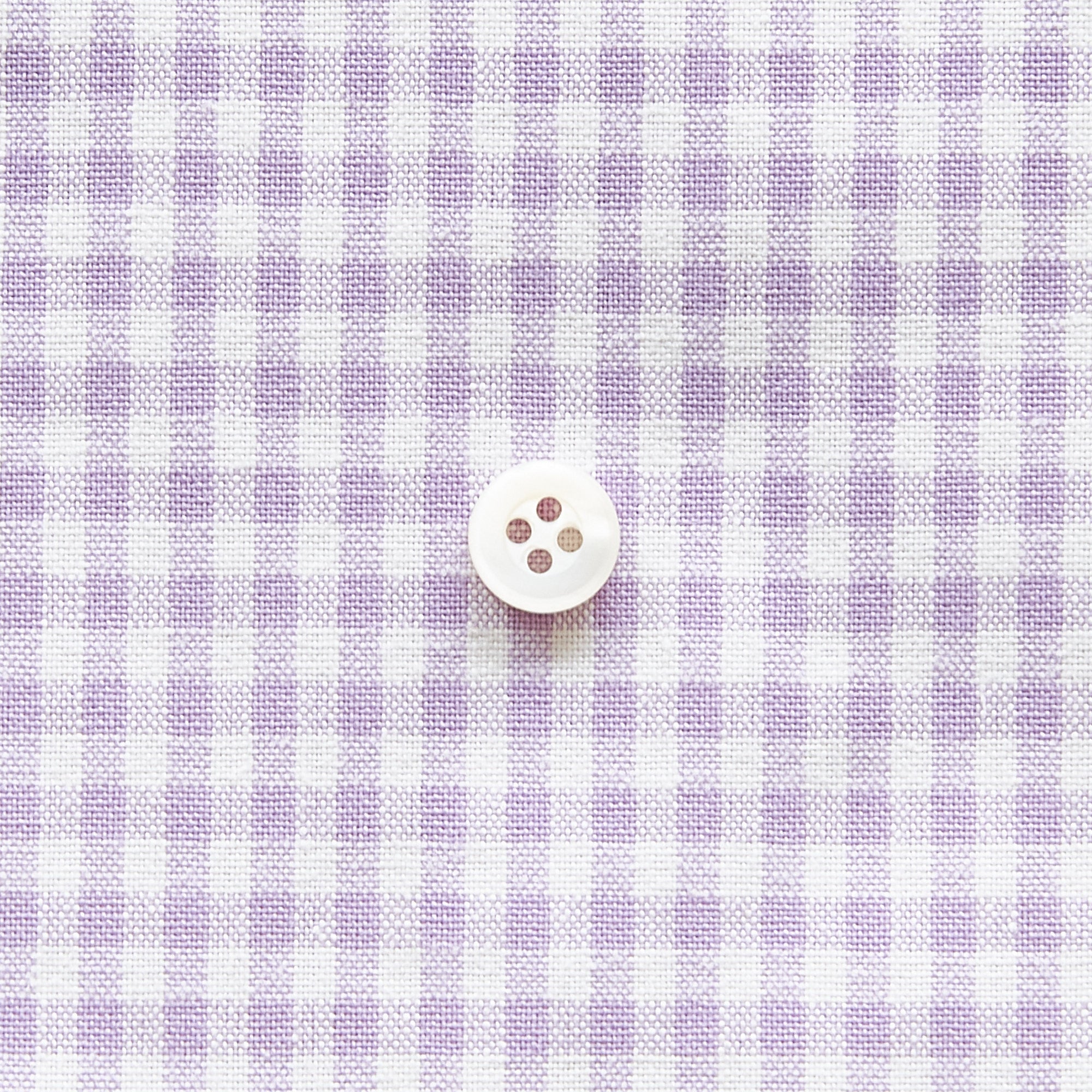 綿ポリダンガリー ギンガムチェック#柄の大きさ_3mm#カラー_#123 ペールラベンダー