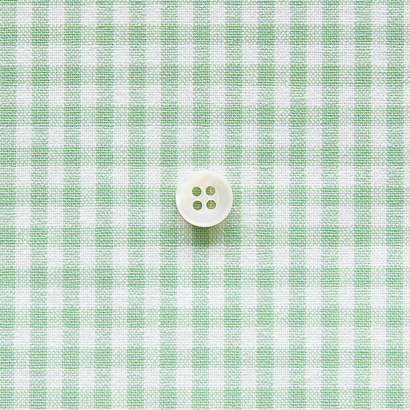 綿ポリダンガリー ギンガムチェック#柄の大きさ_3mm#カラー_#126 スプリンググリーン