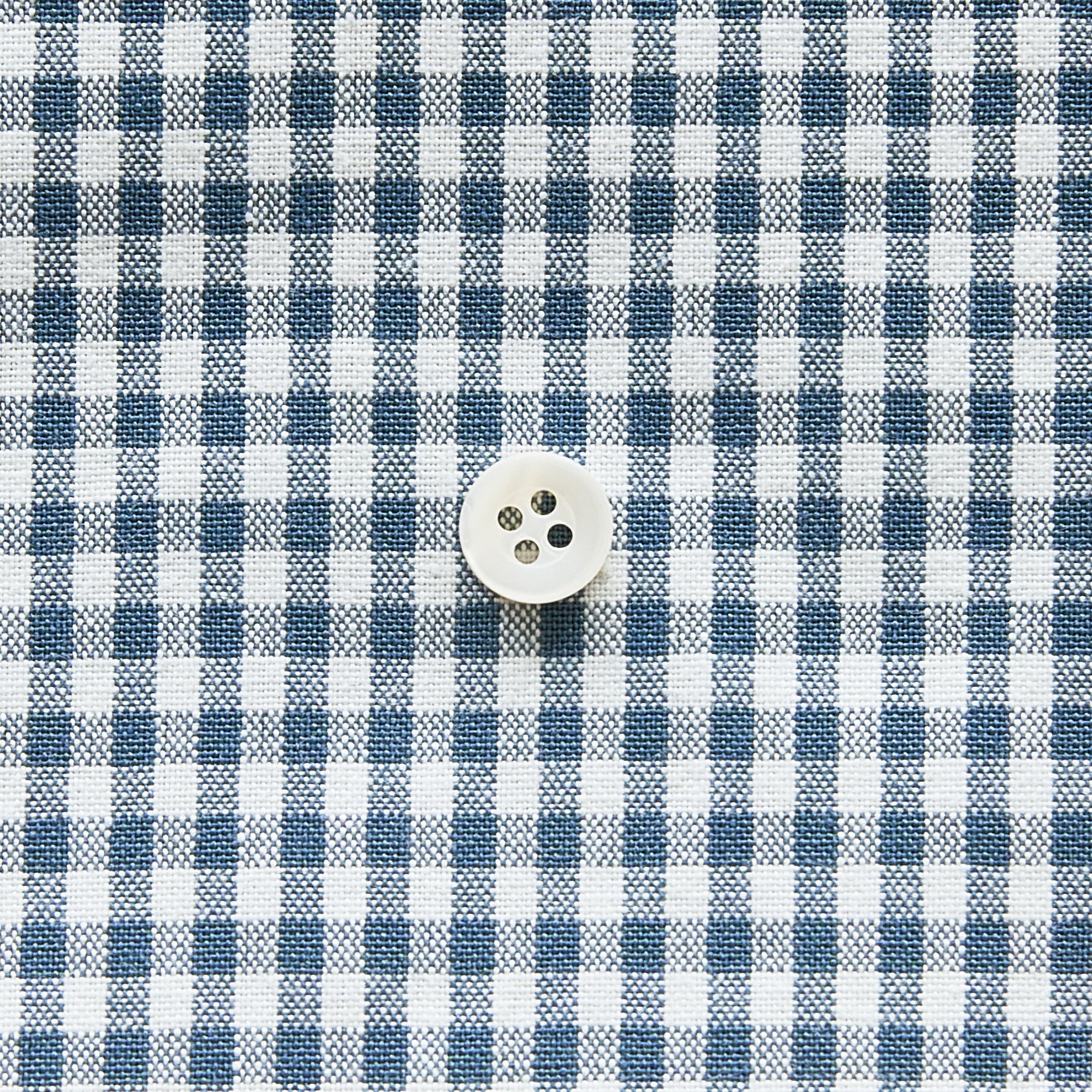 綿ポリダンガリー ギンガムチェック#柄の大きさ_3mm#カラー_#203 ティールブルー