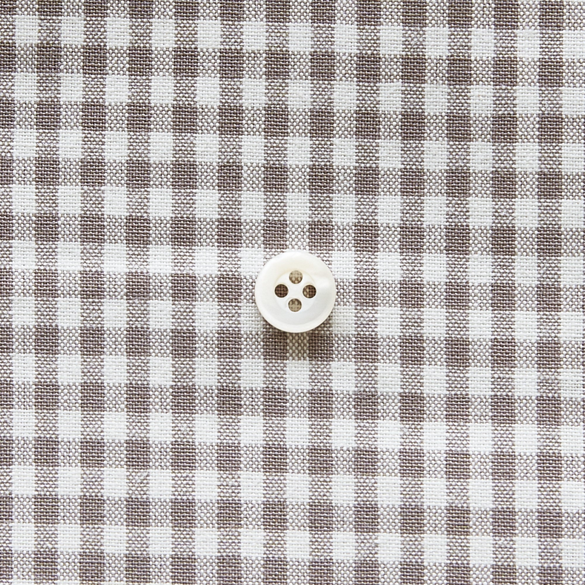 綿ポリダンガリー ギンガムチェック#柄の大きさ_3mm#カラー_#213 グレージュ