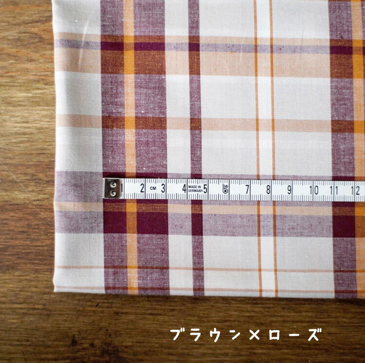 コットンレーヨン チェック