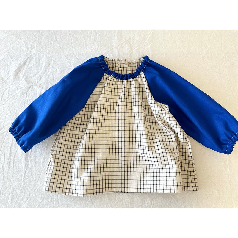 綿ポリ交織ソフトダンガリー　ウィンドウチェック Instagram作品例 DLZLIlPzE3K#色_ネイビー