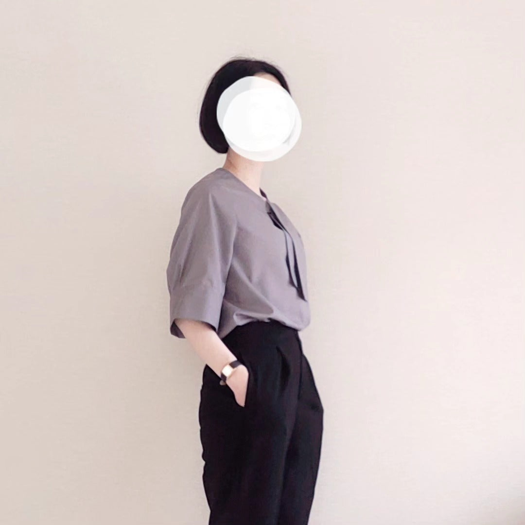 綿ポリ ハーフダンガリー Instagram作品例 C6zkGtBht3W 4#色_オールドモーブ