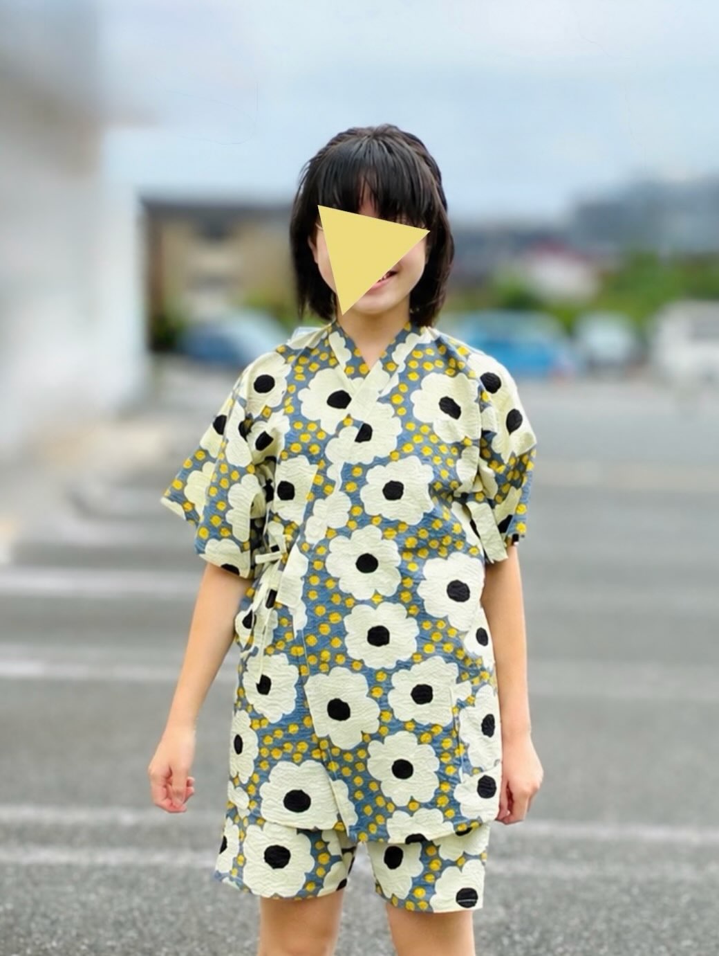 8-002 作務衣と甚平の型紙 Instagram作品例 DaJgiI5k1O2 3枚目 子ども甚平上下セット