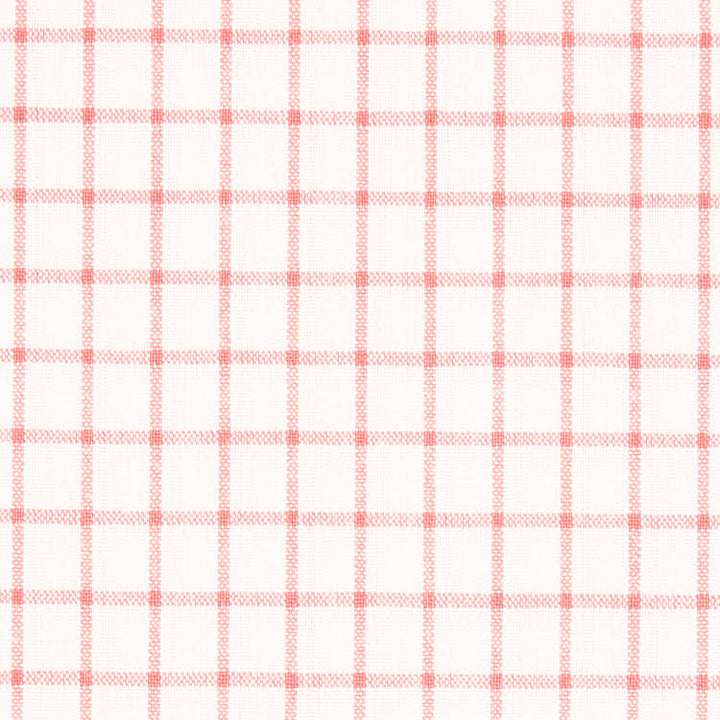 綿ポリ ソフトダンガリー ウィンドウチェック#色_サーモンピンク