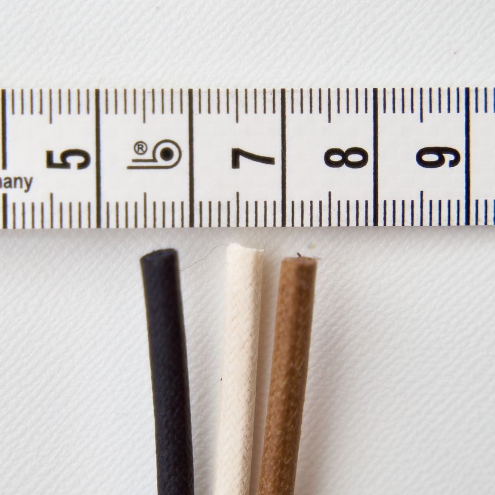 コットンワックスコード4mm 3color 3mカット済み /50m卸販売 画像2