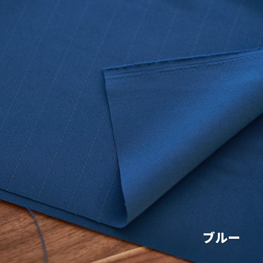 ポリエステル 帯電防止バラシャ 無地 全4色 50cm単位 140cm幅 0.65mm厚【商用可能】 ブルー