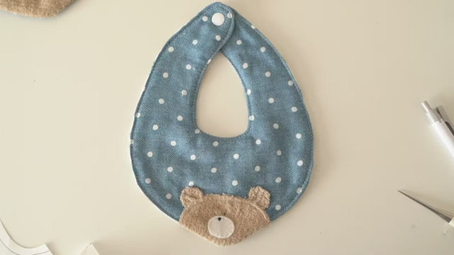 くまのスタイの作り方 how to make baby bib 商品紹介動画